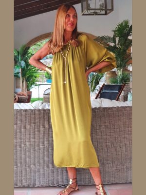 Vestido Conil Verde Oliva